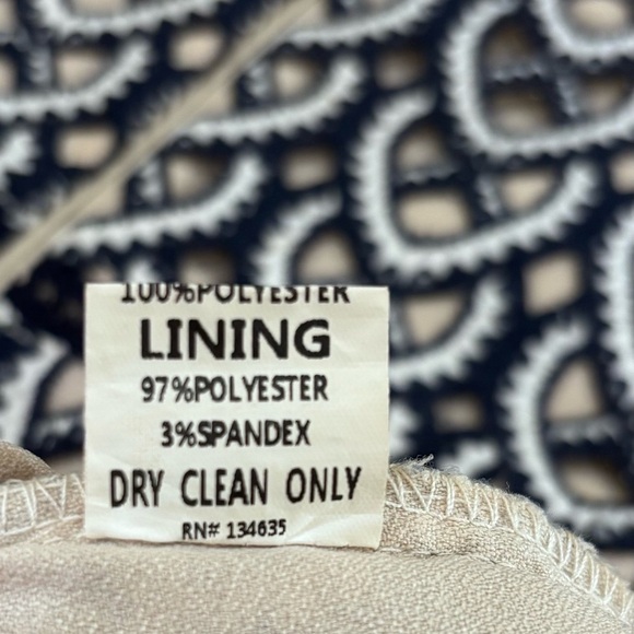 Navy Blue  Semi-Formal Dress Size Medium Brocade Minuet - Picture 12 of 12